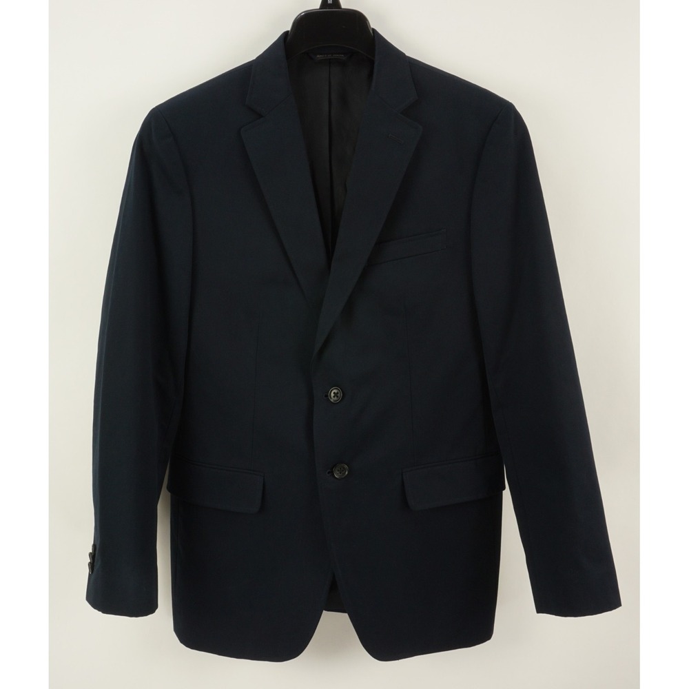 Banana Republic Tessuti Sondrio Men's‎ 38R  Dark Blue Twill Cotton Vented Blazer